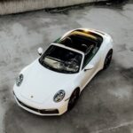 Top view Porsche 911 Carrera S Cabrio in Zürich