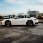 Side view left Porsche 911 Carrera S Cabrio in Zürich