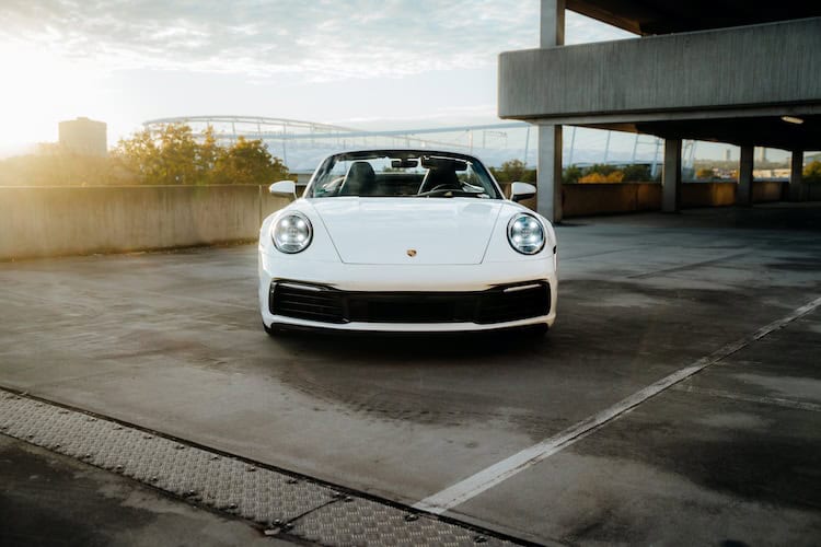 Front view Porsche 911 Carrera S Cabrio in Zürich