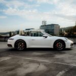 Sied view right Porsche 911 Carrera S Cabrio in Zürich