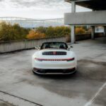 Back view Porsche 911 Carrera S Cabrio in Zürich