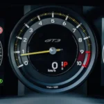 speedometer view of the porsche 911 GT3 in Zurich