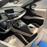 driver seat view of the BMW i8 Roadster in zurich