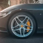 wheel view of the Ferrari Roma in Zurich