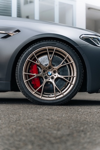 Wheel View of a BMW M5 CS in Zurich