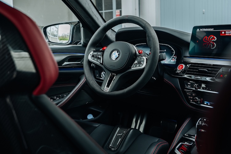 Interior View of a BMW M5 CS in Zurich