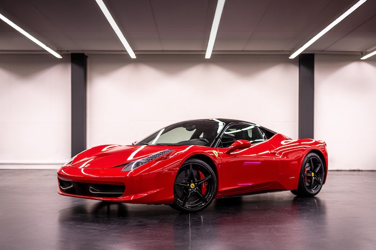 Front View of a Ferrari 458 Italia in Zurich