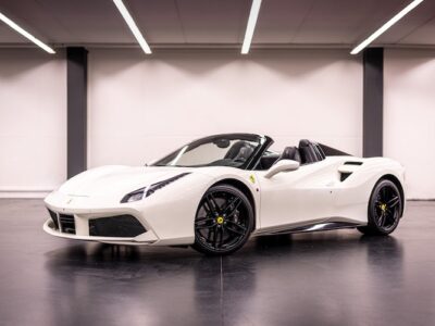 Front View of a Ferrari 488 Spyder in Zurich