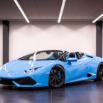 Front View of a Lamborghini Huracan Spyder in Zurich