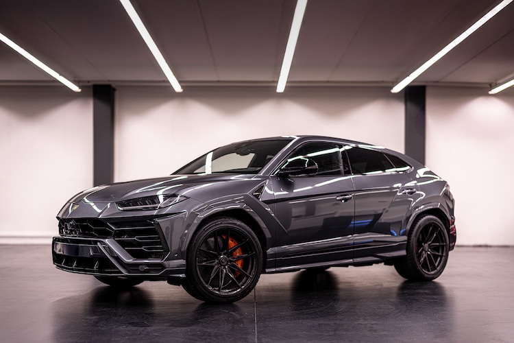 Front View of a Lamborghini Urus in Zurich