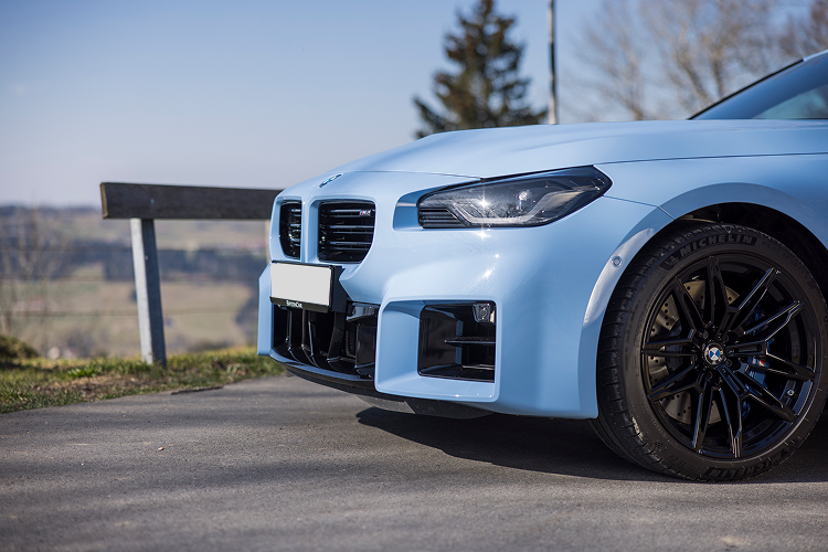 Side detail BMW M2 Coupe at Lake Constance
